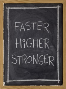 faster, higher, stronger on blackboard